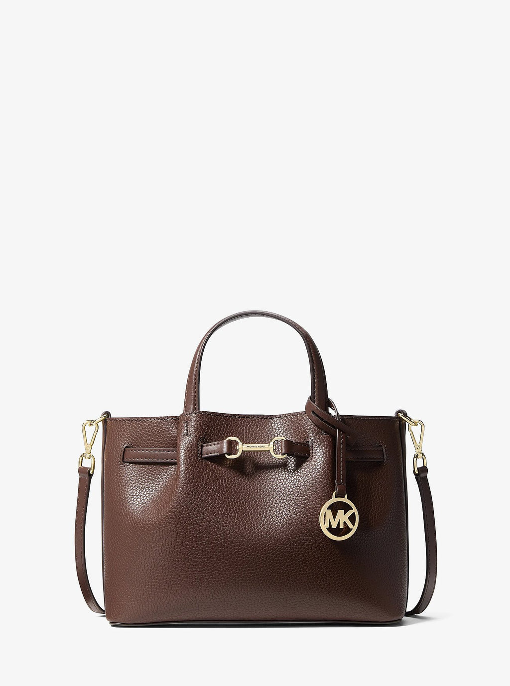Michael Kors Carson Small Pebbled Leather Satchel - Nutmeg