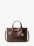 Michael Kors Carson Small Pebbled Leather Satchel - Nutmeg