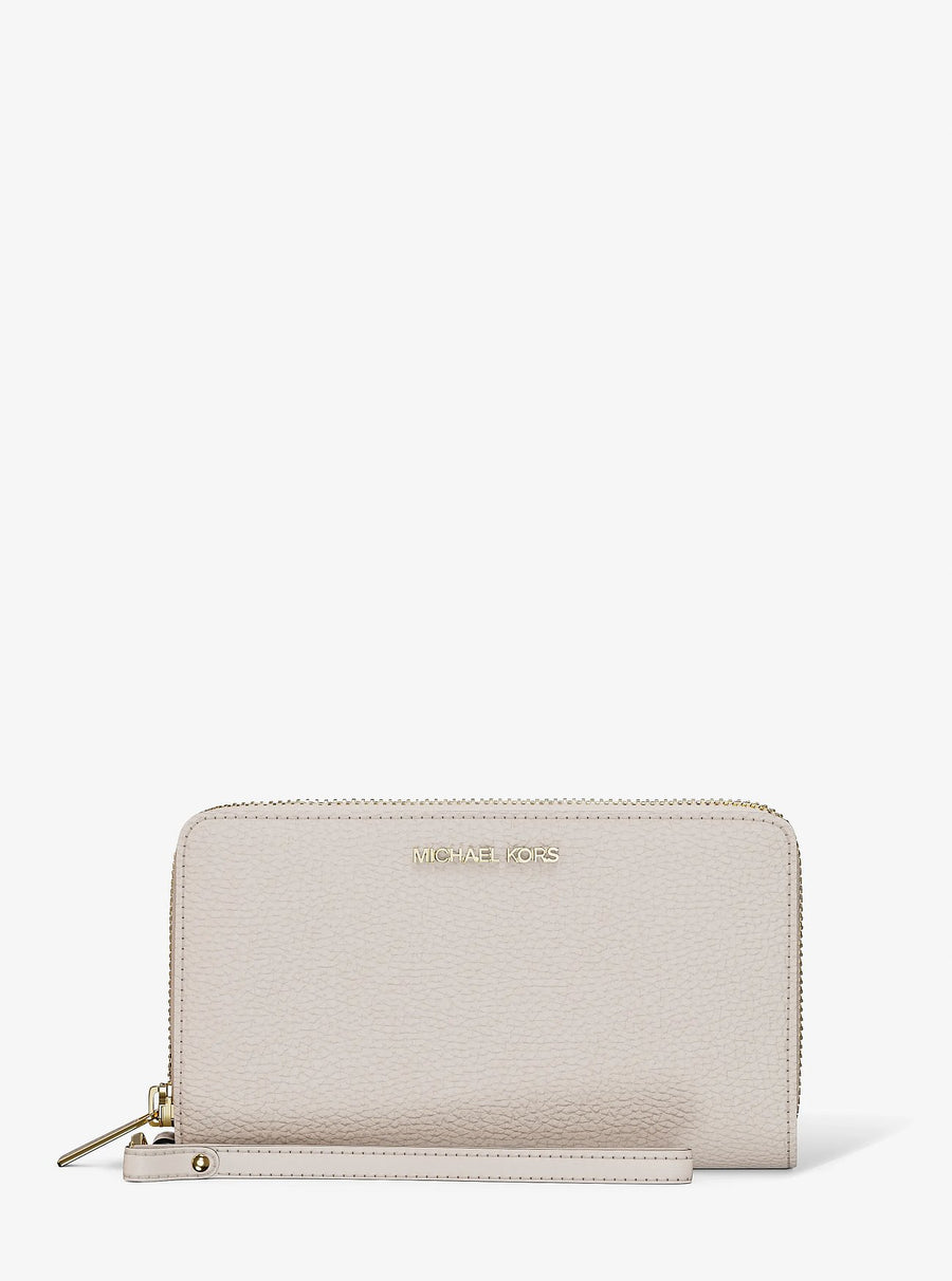 Michael Kors Large Pebbled Leather Smartphone Wristlet