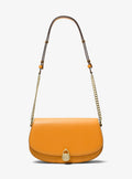 Michael Kors Mila Medium Leather Messenger Bag - Pop Orange