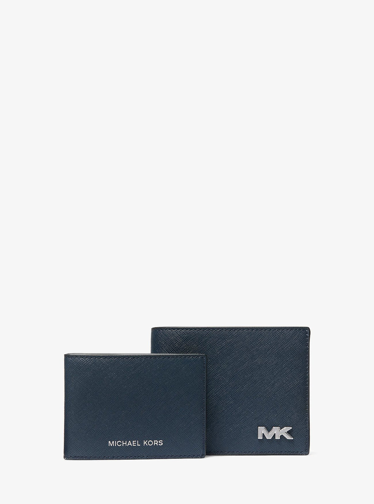 Michael Kors Rivington Leather Wallet with Passcase - Navy - 3