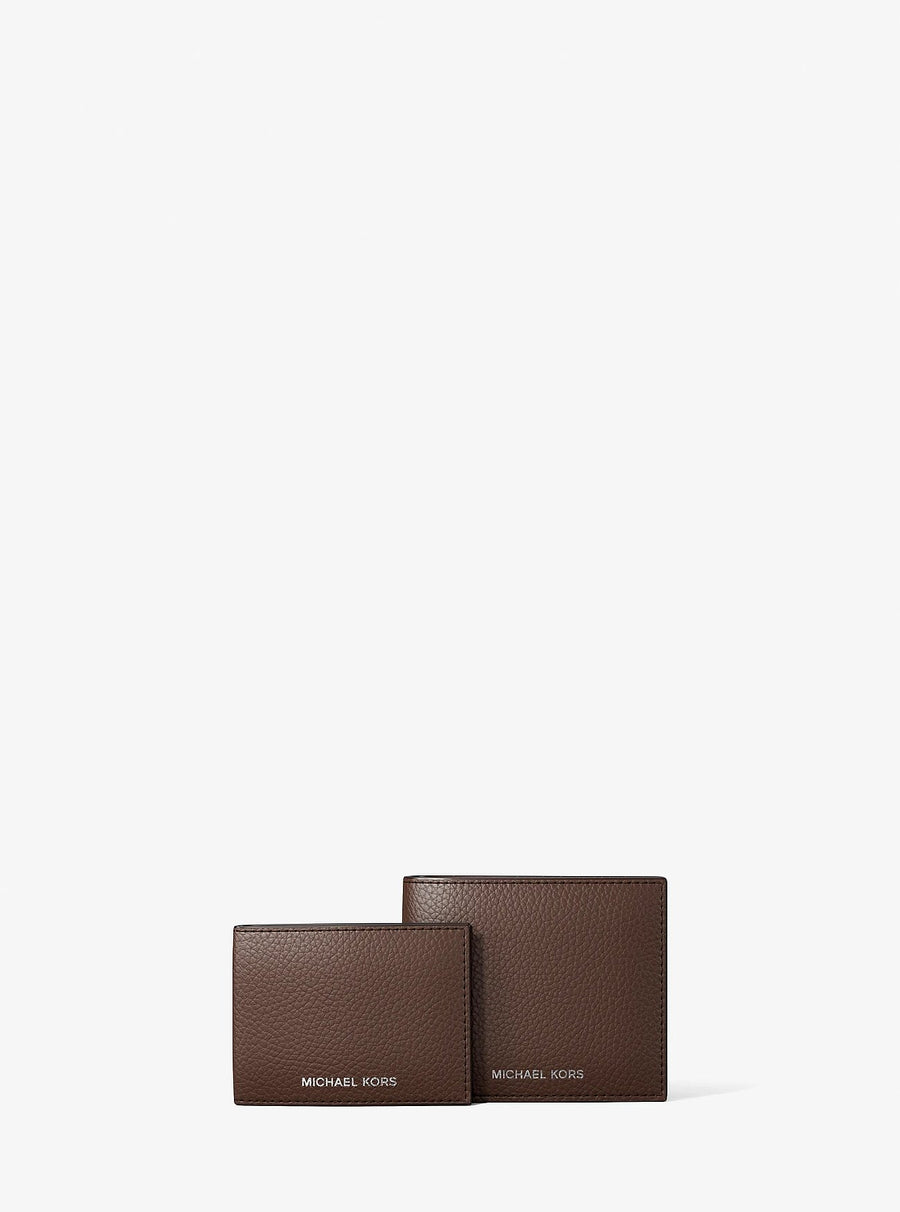 Michael Kors Cooper Pebbled Leather Billfold Wallet With Passcase