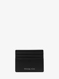 Michael Kors Cooper Pebbled Leather Tall Card Case - Black