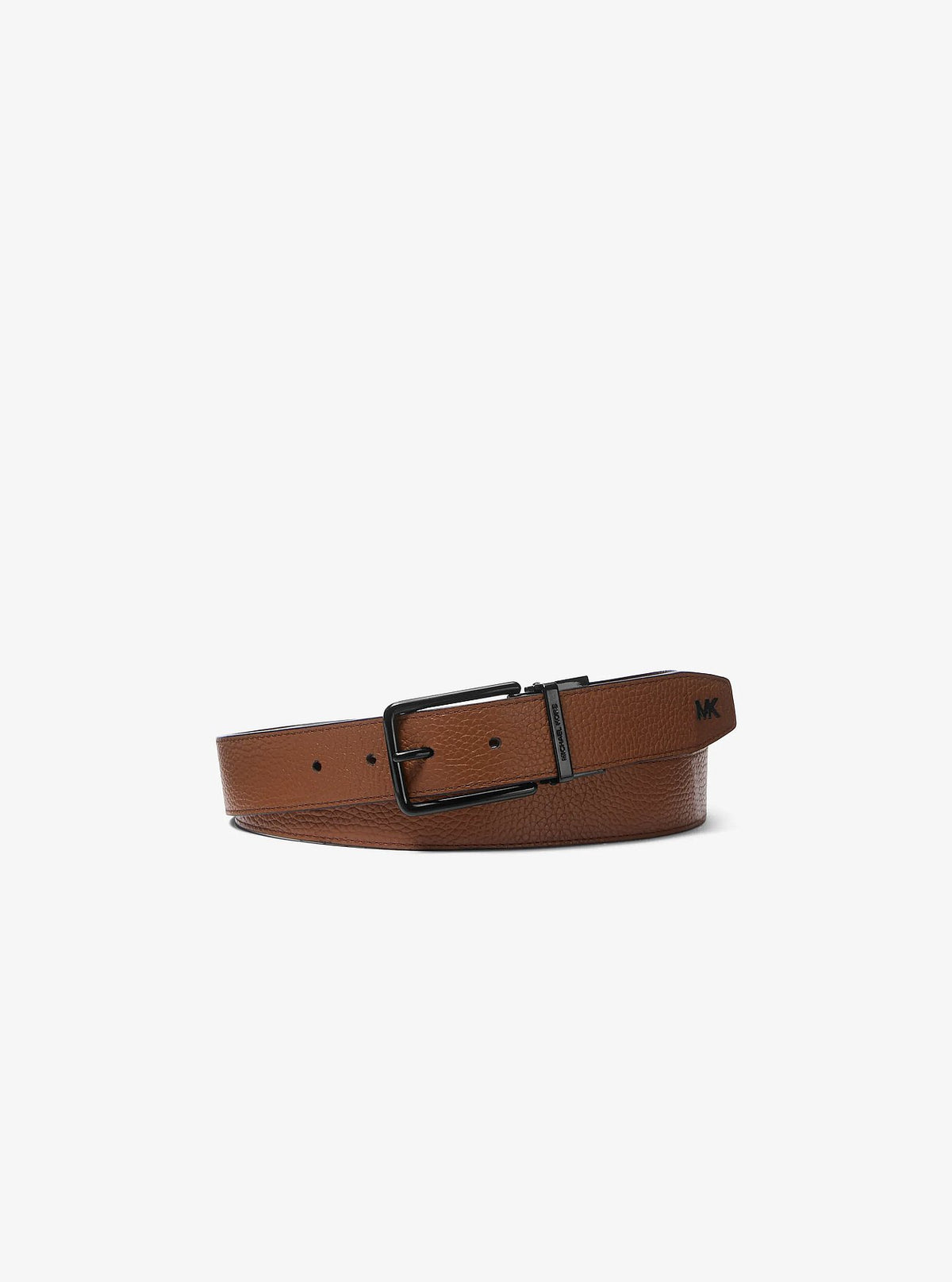Michael Kors Reversible Pebbled Leather Belt - Luggage