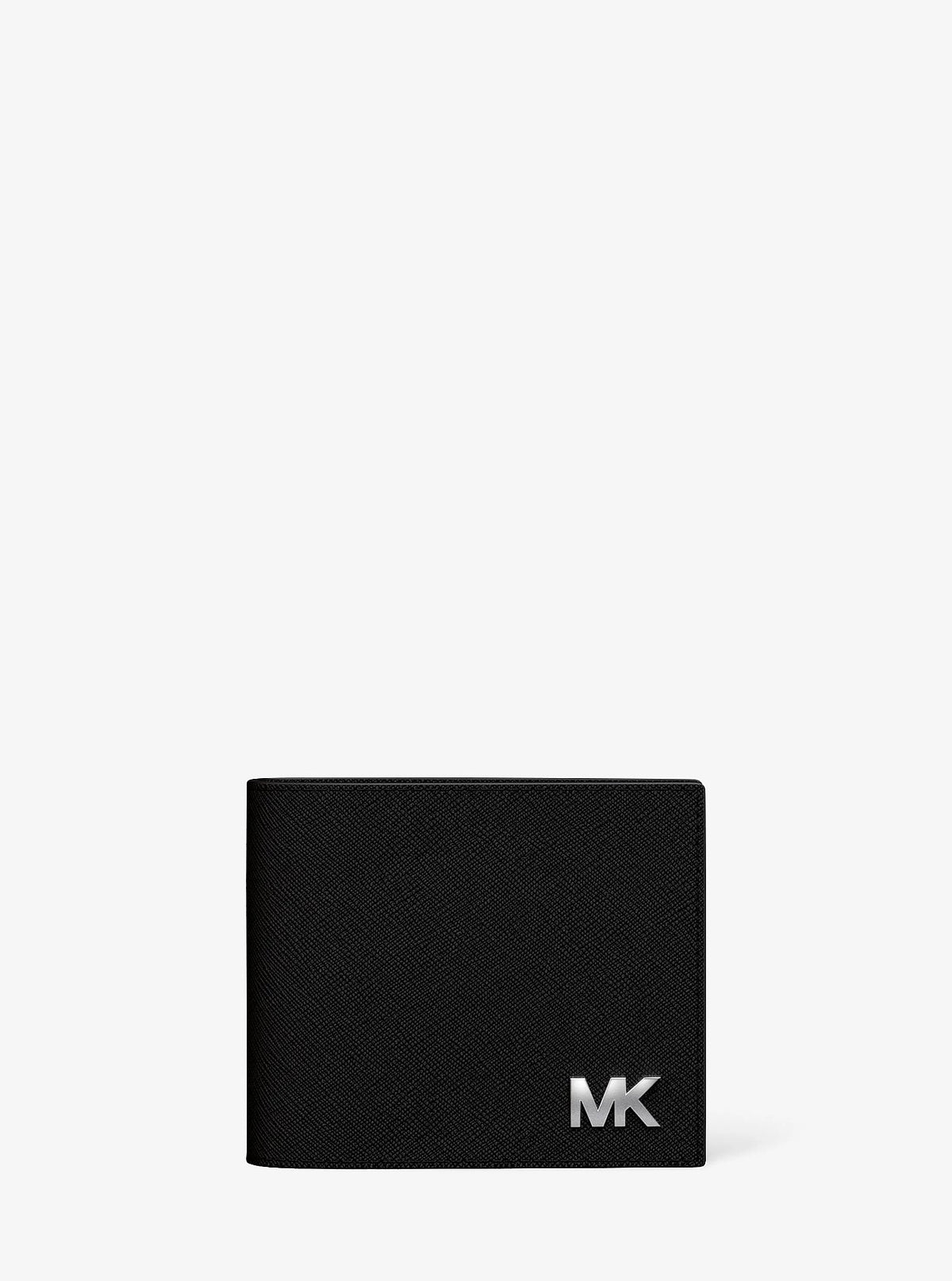 Michael Kors Cooper Saffiano Leather Billfold Wallet With Passcase - Black