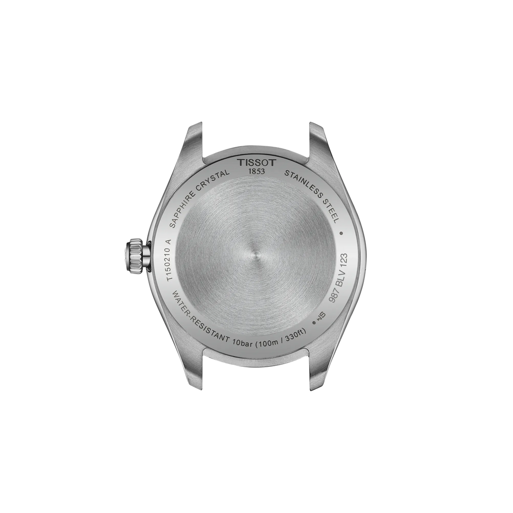 Back view of the watch case Tissot PR 100 34mm