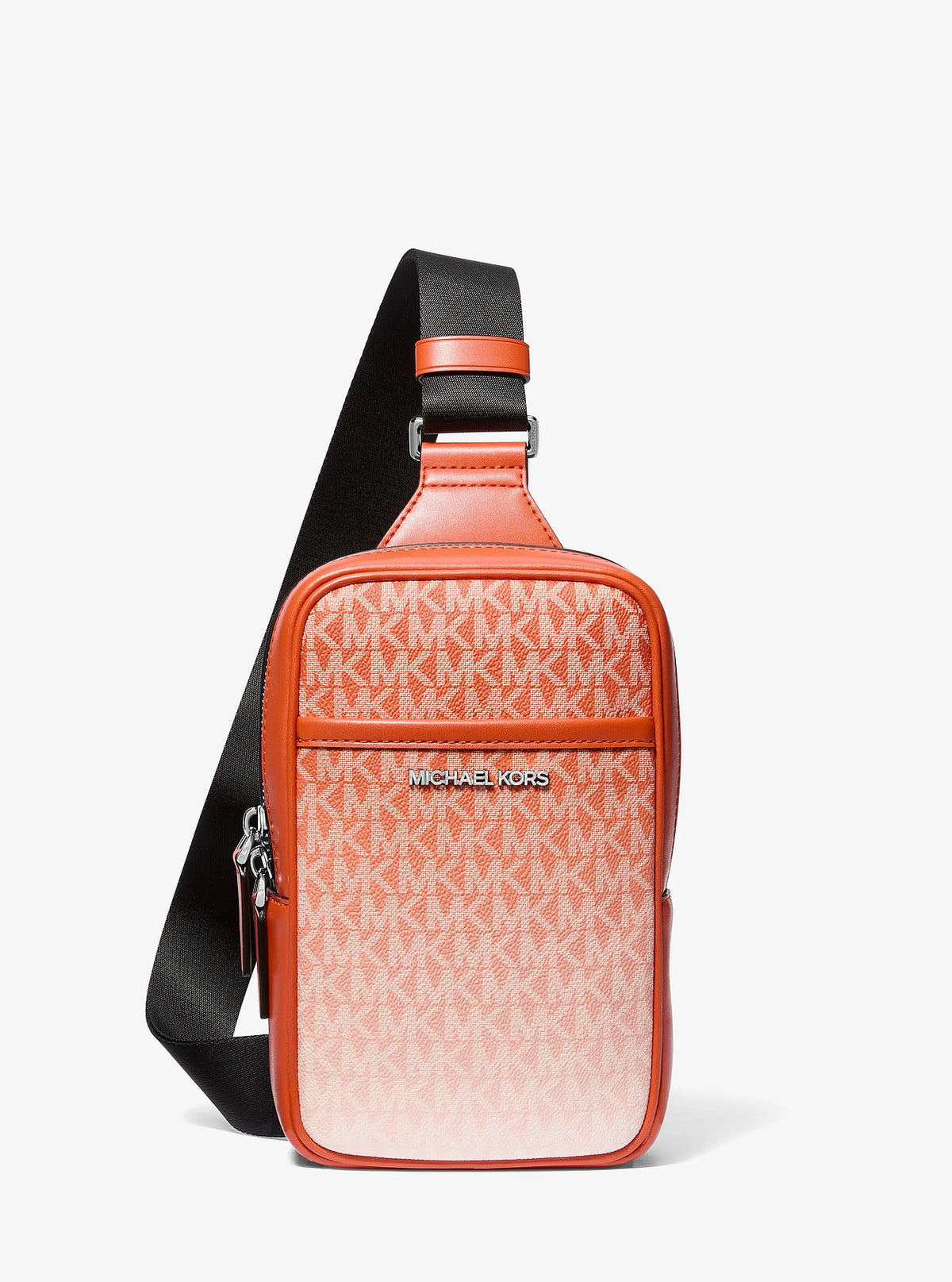 Michael Kors Cooper Medium Ombré Logo Sling Pack - Red Clay