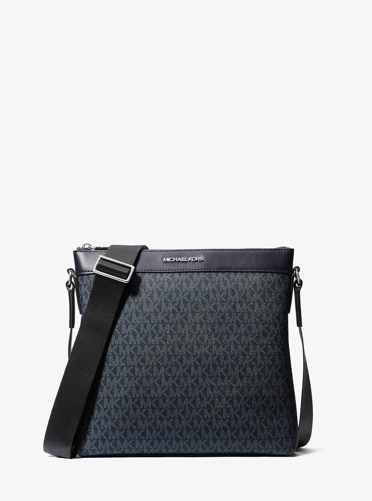 Michael Kors Cooper Signature Logo Crossbody Bag - Admrl/Plblue