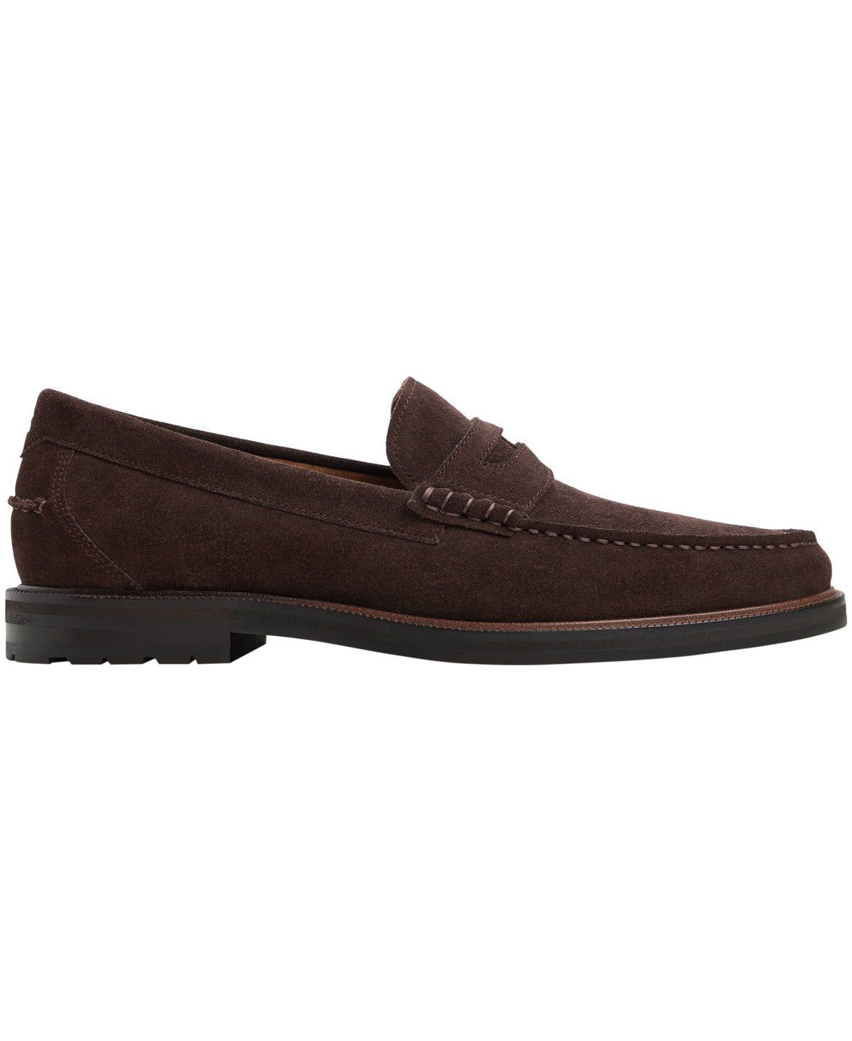 Brooks Brothers Men's Astor Coin Detail Loafers - Brown - 2