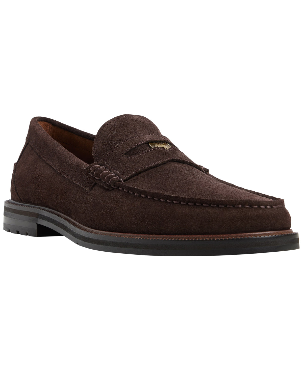 Brooks Brothers Men's Astor Coin Detail Loafers - Brown