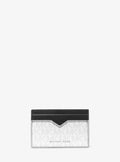 Michael Kors Hudson Logo Card Case - Bright Wht