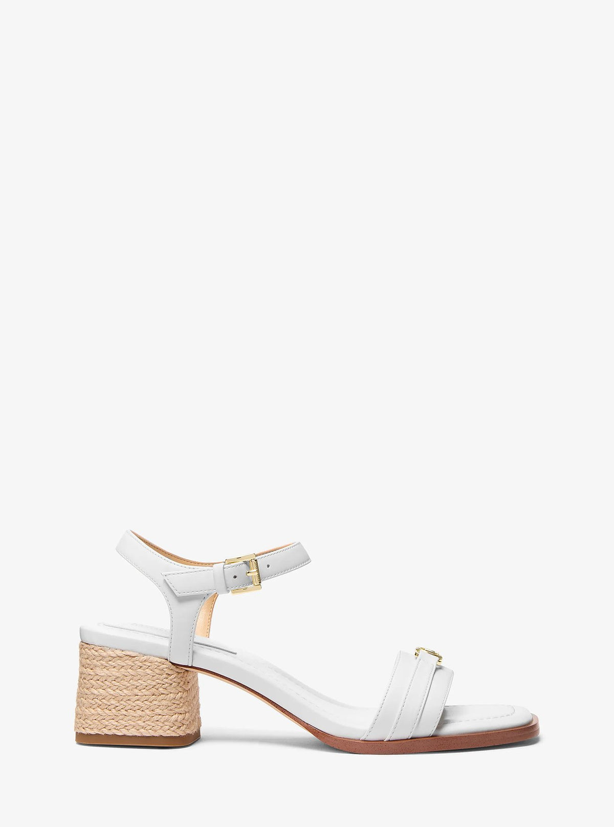 Michael Kors Mandy Leather Sandal - Optic White - 2