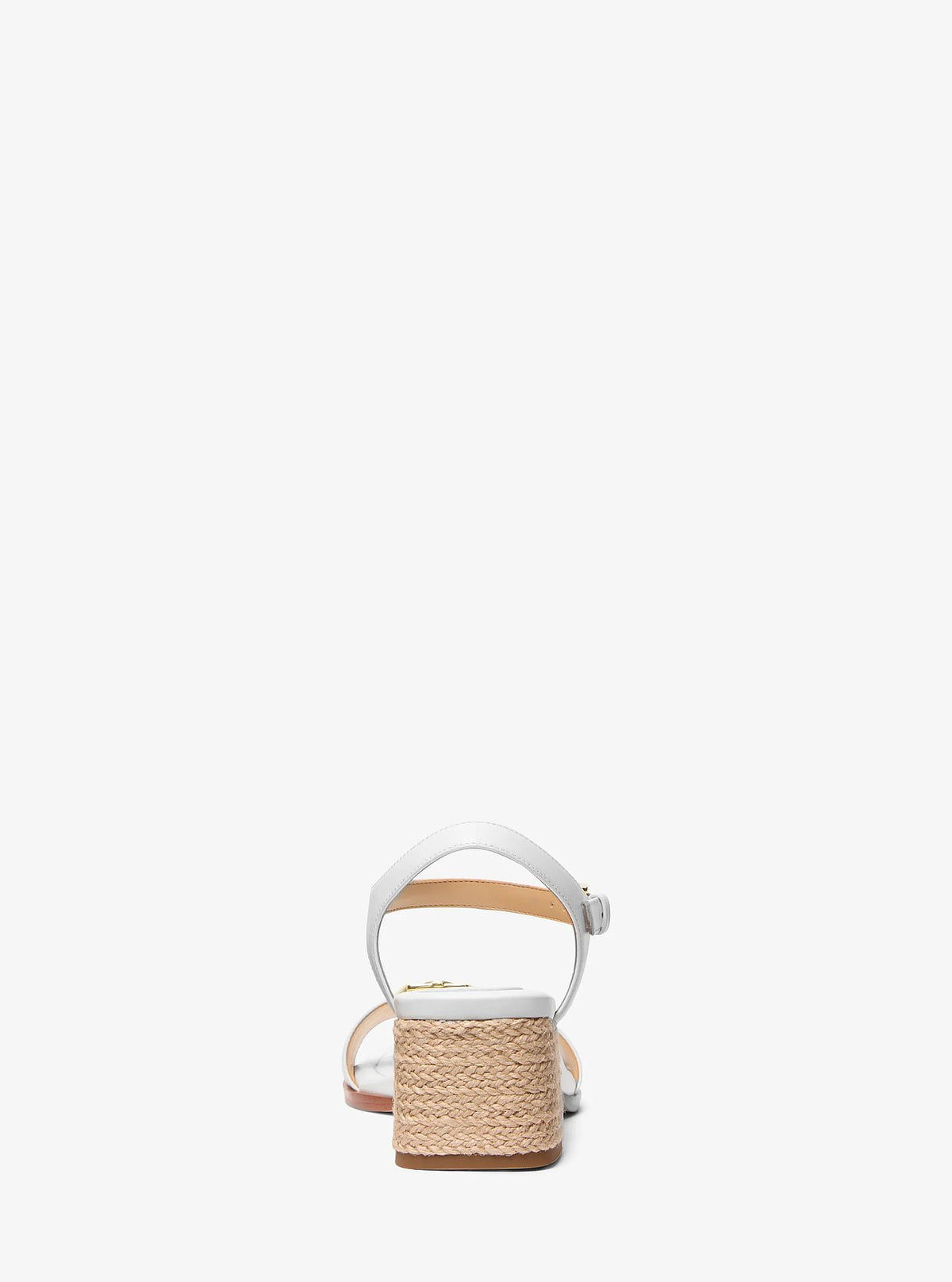 Michael Kors Mandy Leather Sandal - Optic White - 3