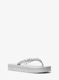 Michael Kors Zaza Platform Flip Flop - Silver