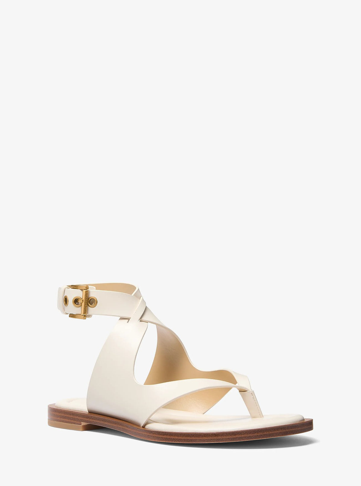 Michael Kors Irene Leather Wrap Sandal - Lt Cream