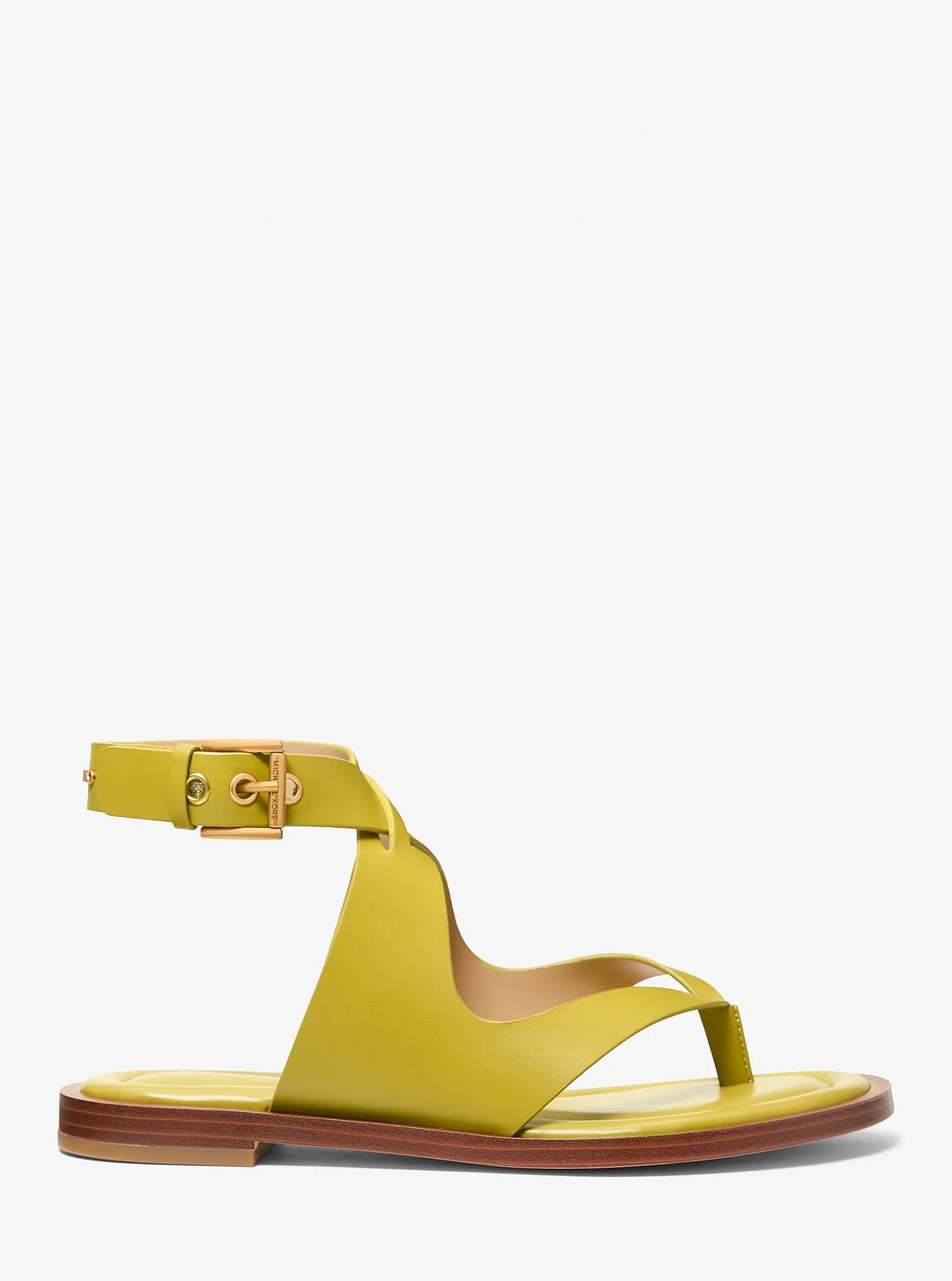 Michael Kors Irene Leather Wrap Sandal - Chartreuse - 2