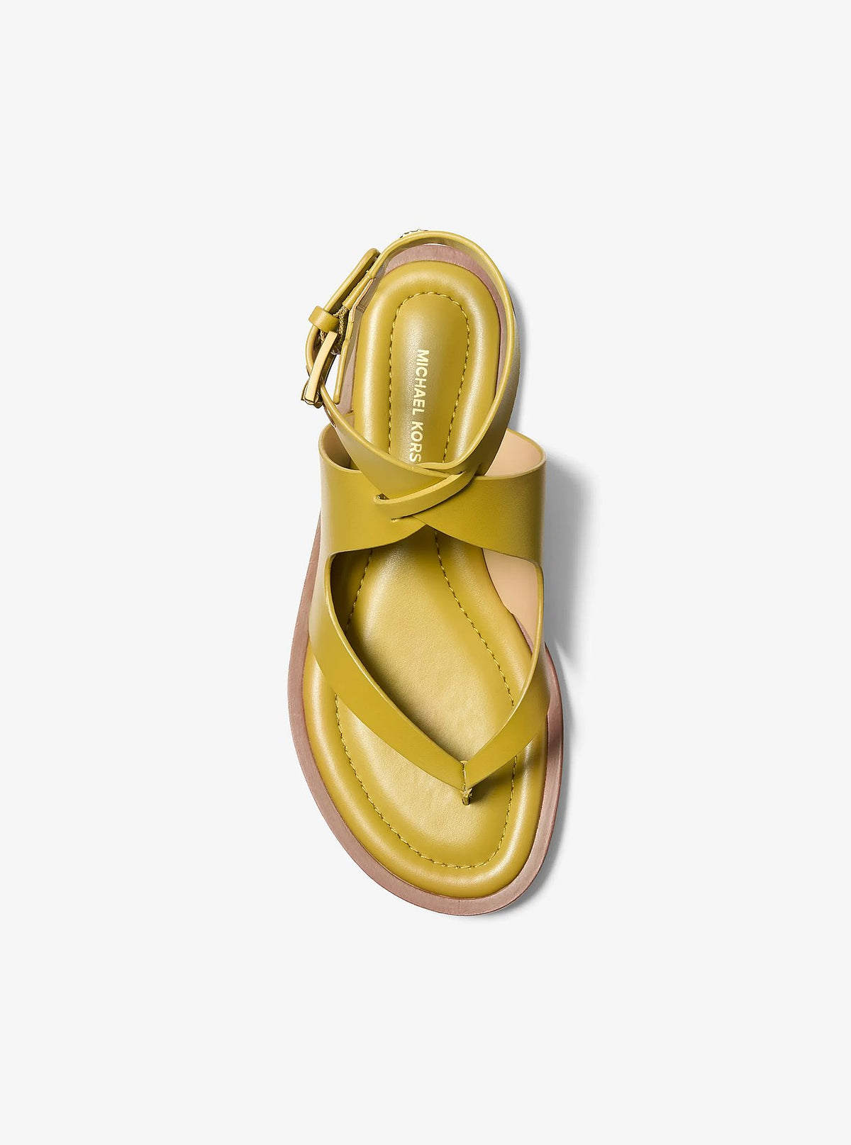 Michael Kors Irene Leather Wrap Sandal - Chartreuse - 3