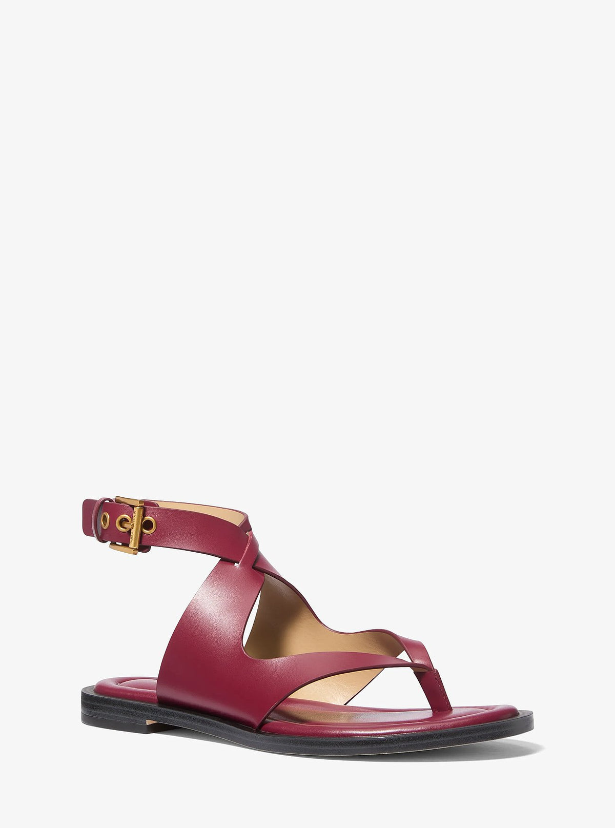 Michael Kors Irene Leather Wrap Sandal - Mulberry