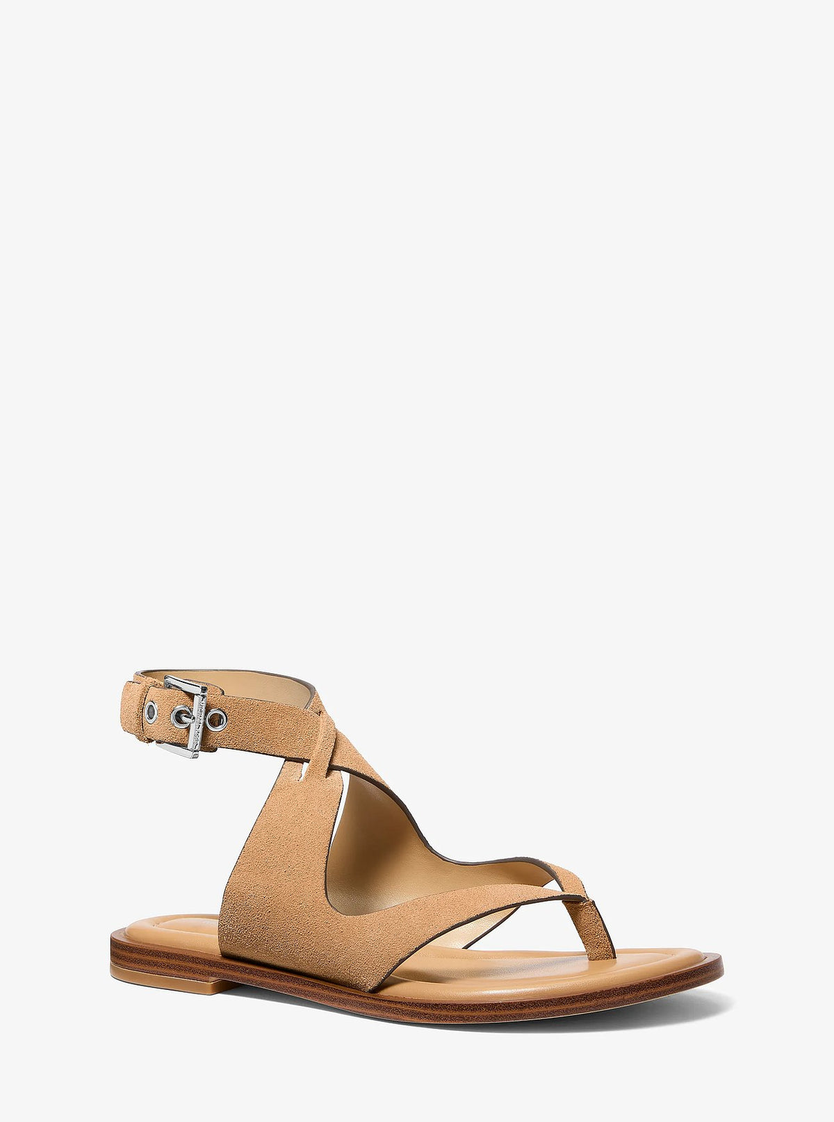 Michael Kors Irene Suede Wrap Sandal - Peanut