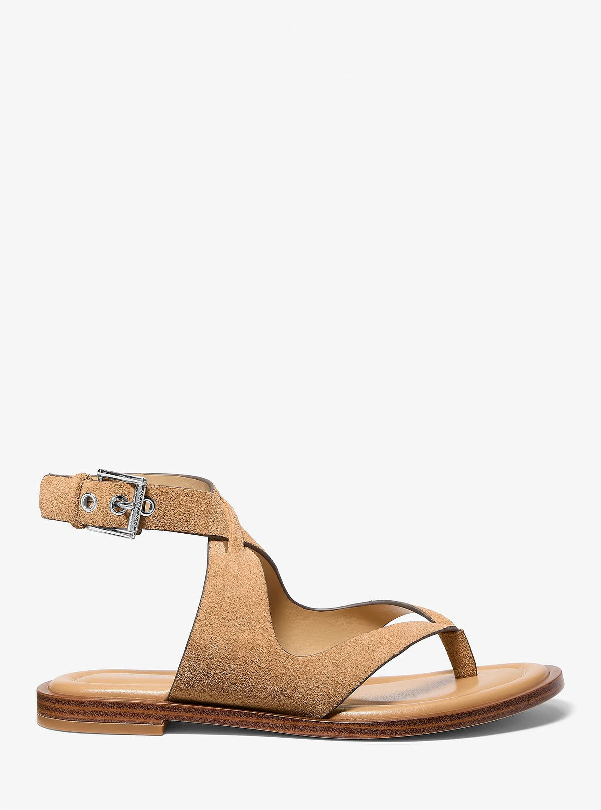 Michael Kors Irene Suede Wrap Sandal - Peanut - 2
