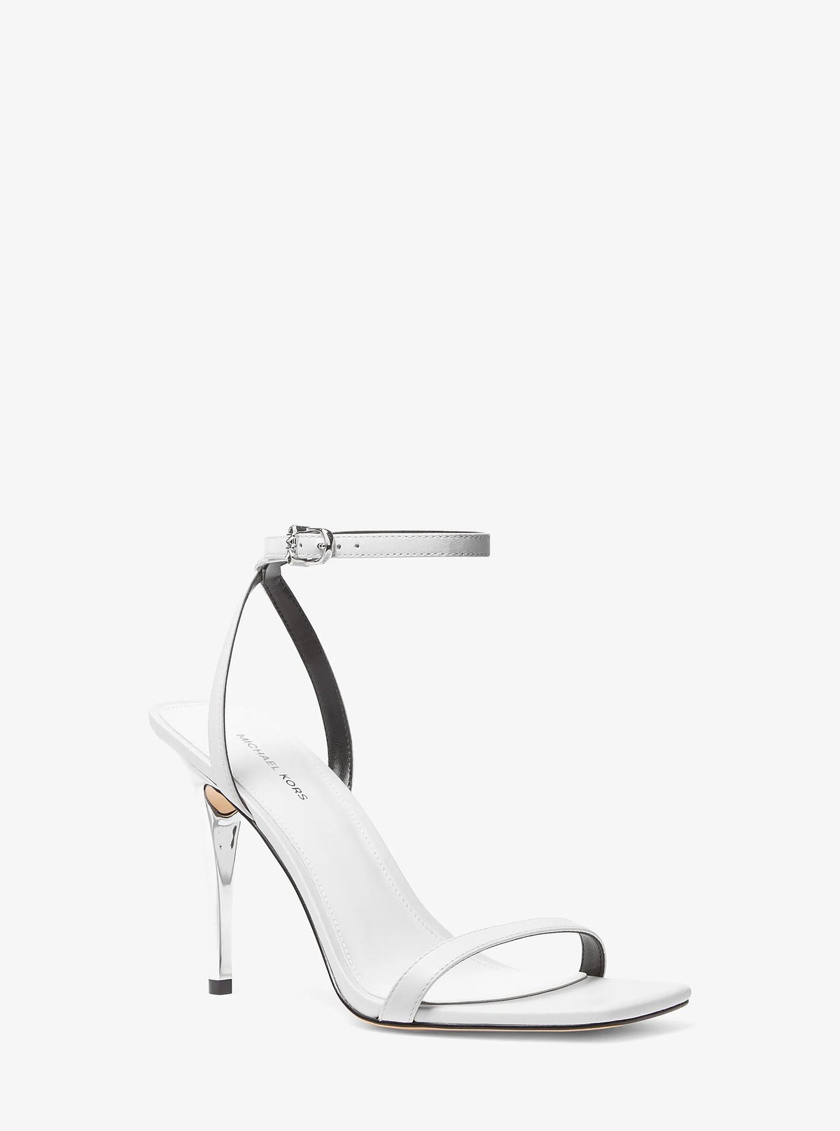 Michael Kors Liana Leather Sandal - Optic White