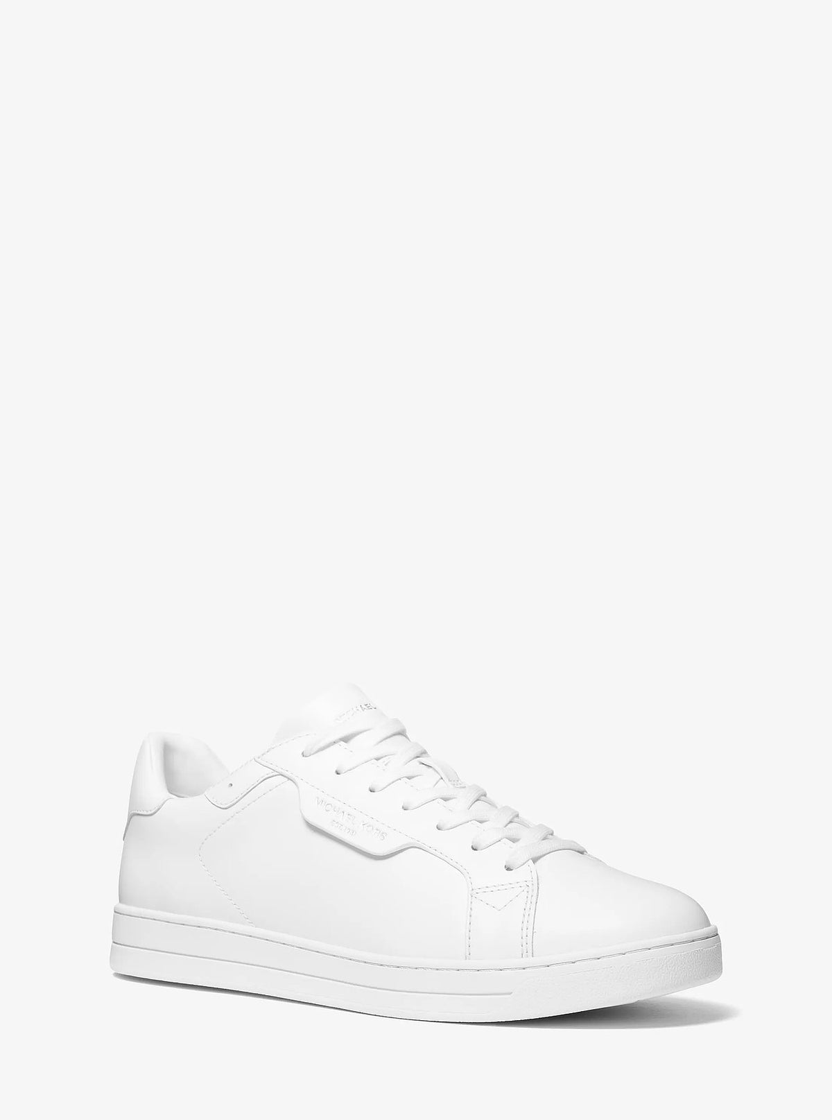 Michael Kors Keating Leather Sneaker - Optic White