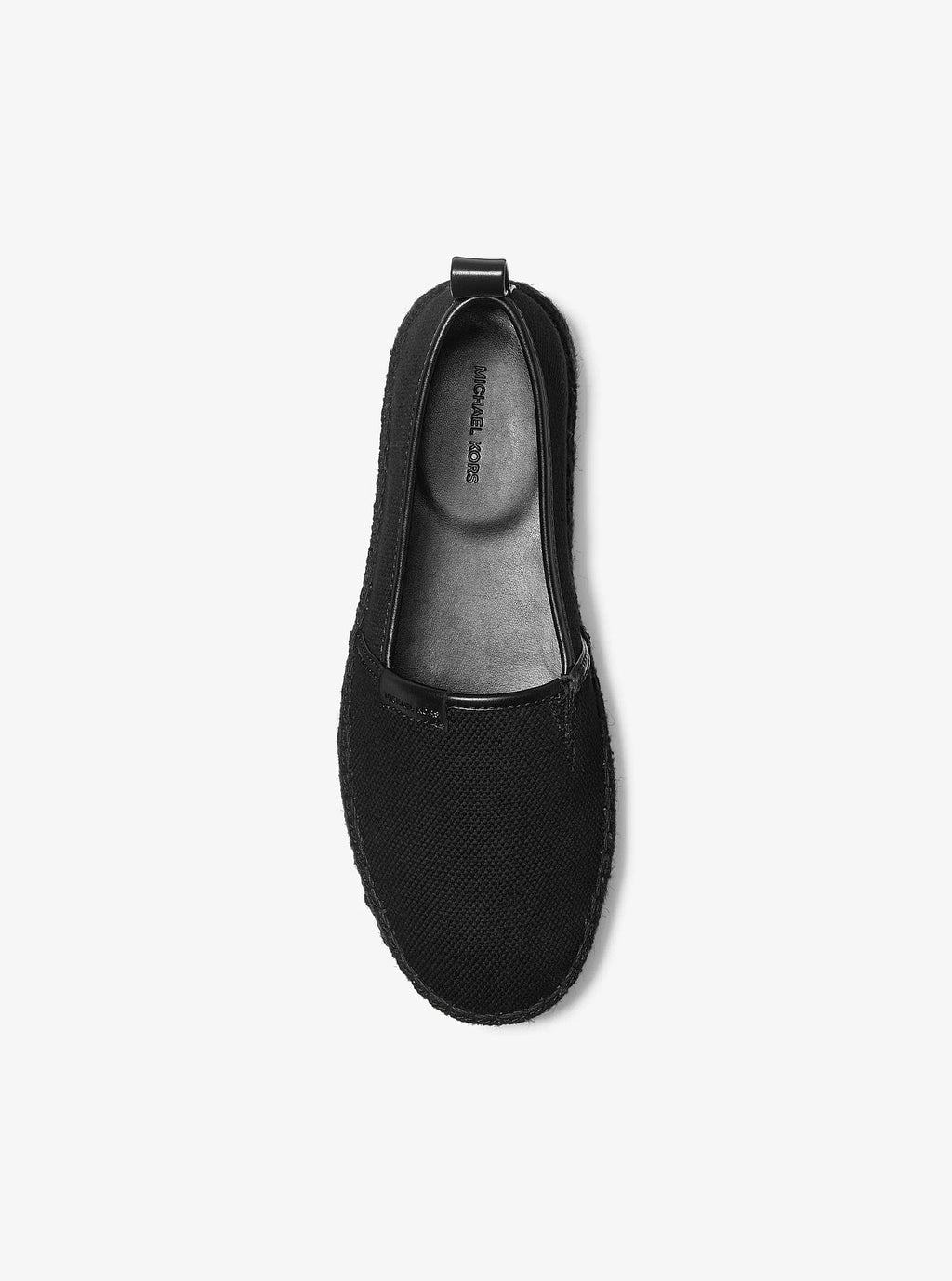 Michael Kors Elias Cotton Canvas Slip-On Espadrille - Black - 3