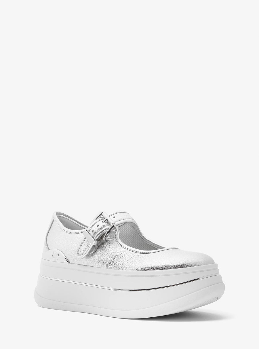 Michael Kors Hayes Metallic Leather Mary Jane Sneaker