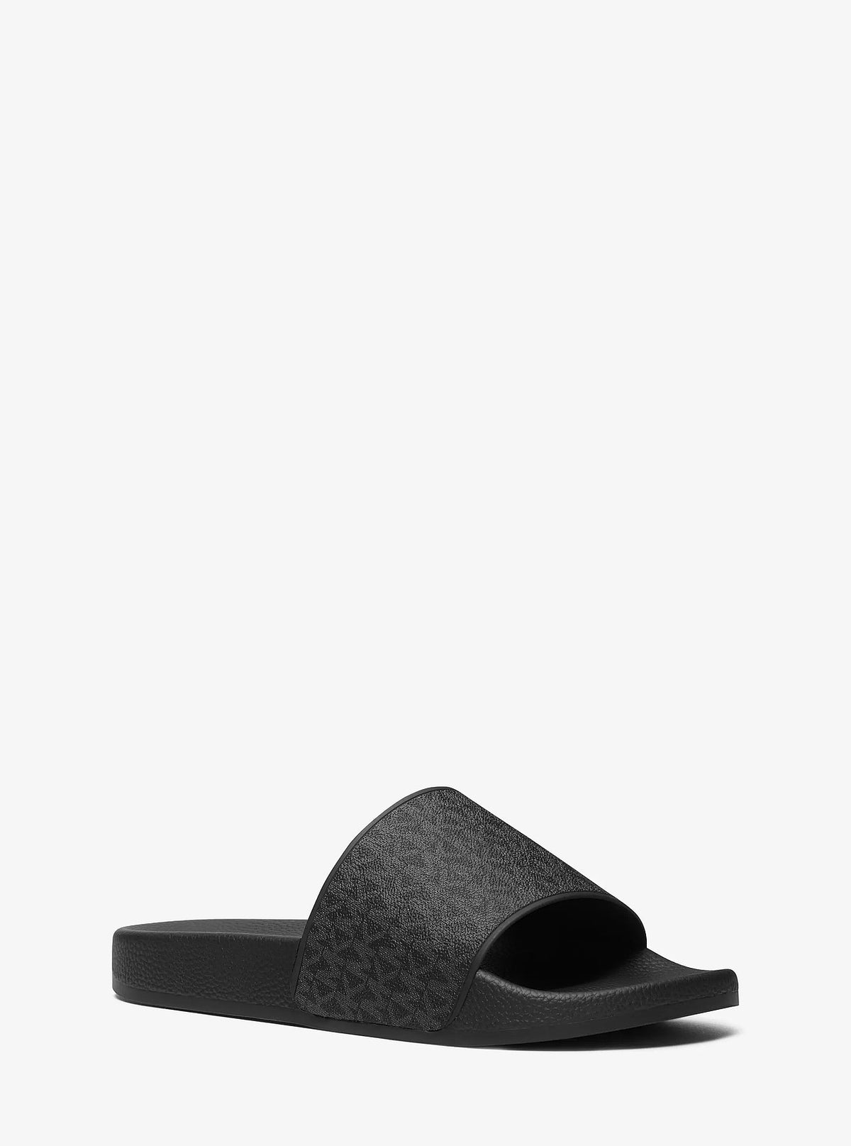Michael Kors Dawson Signature Logo Slide Sandal - Black