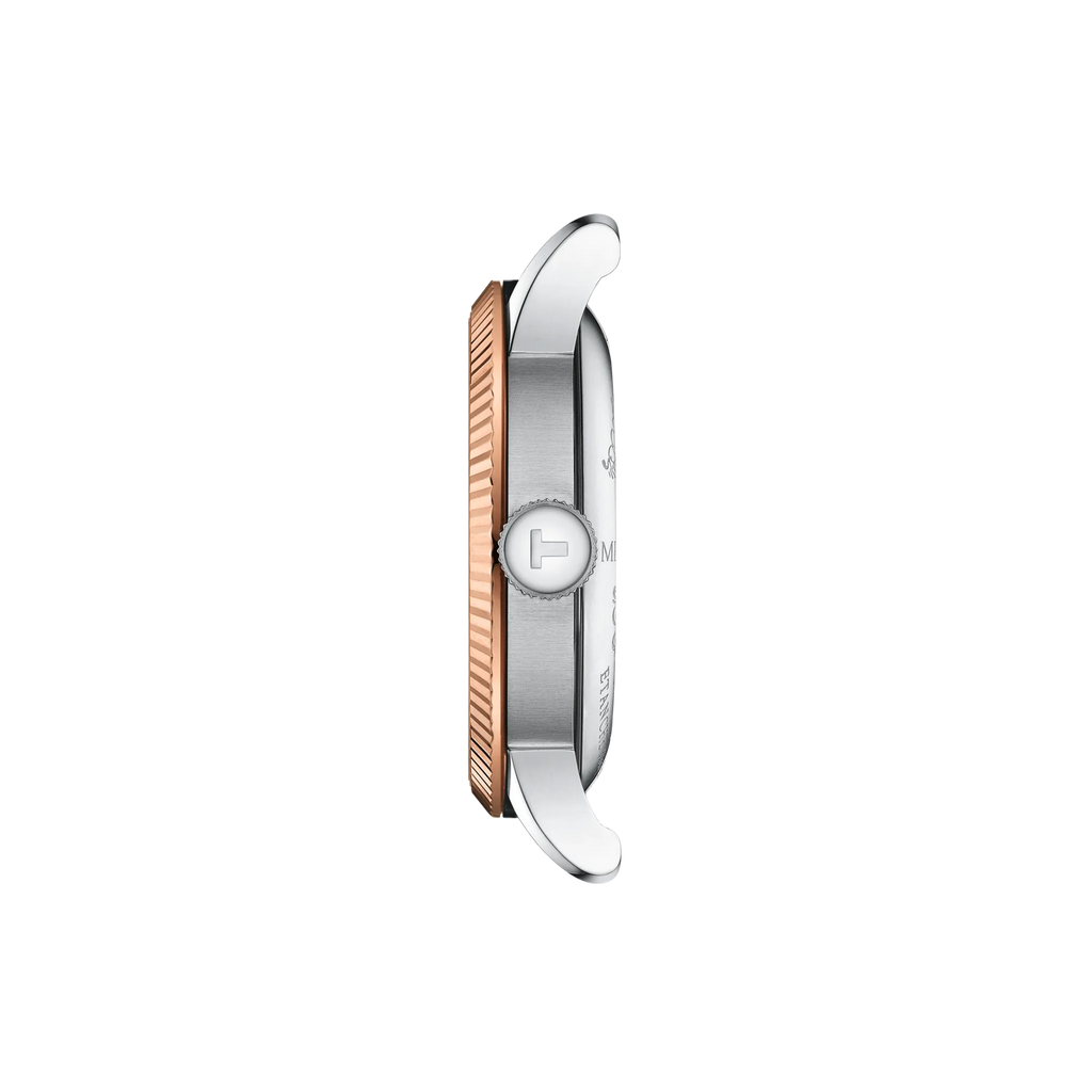 Profile view of the watch case Tissot Le Locle Gold 39mm