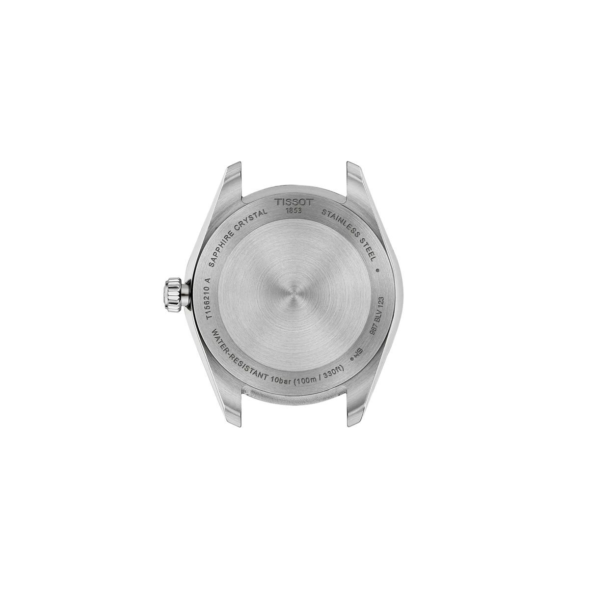 Back view of the watch case Tissot Ballade 34mm