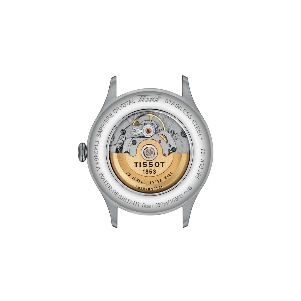 Back view of the watch case Tissot Heritage 1938 39mm