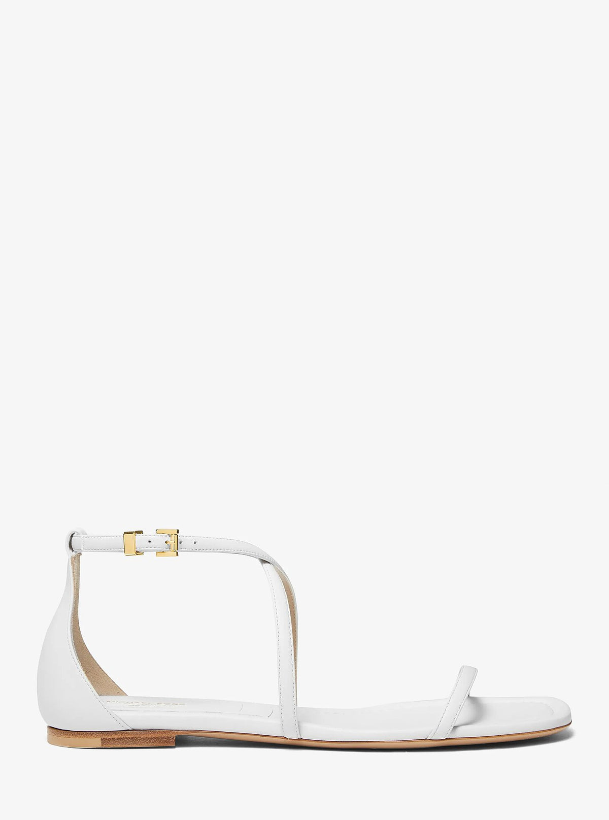 Michael Kors Polly Leather Sandal - Optic White - 2
