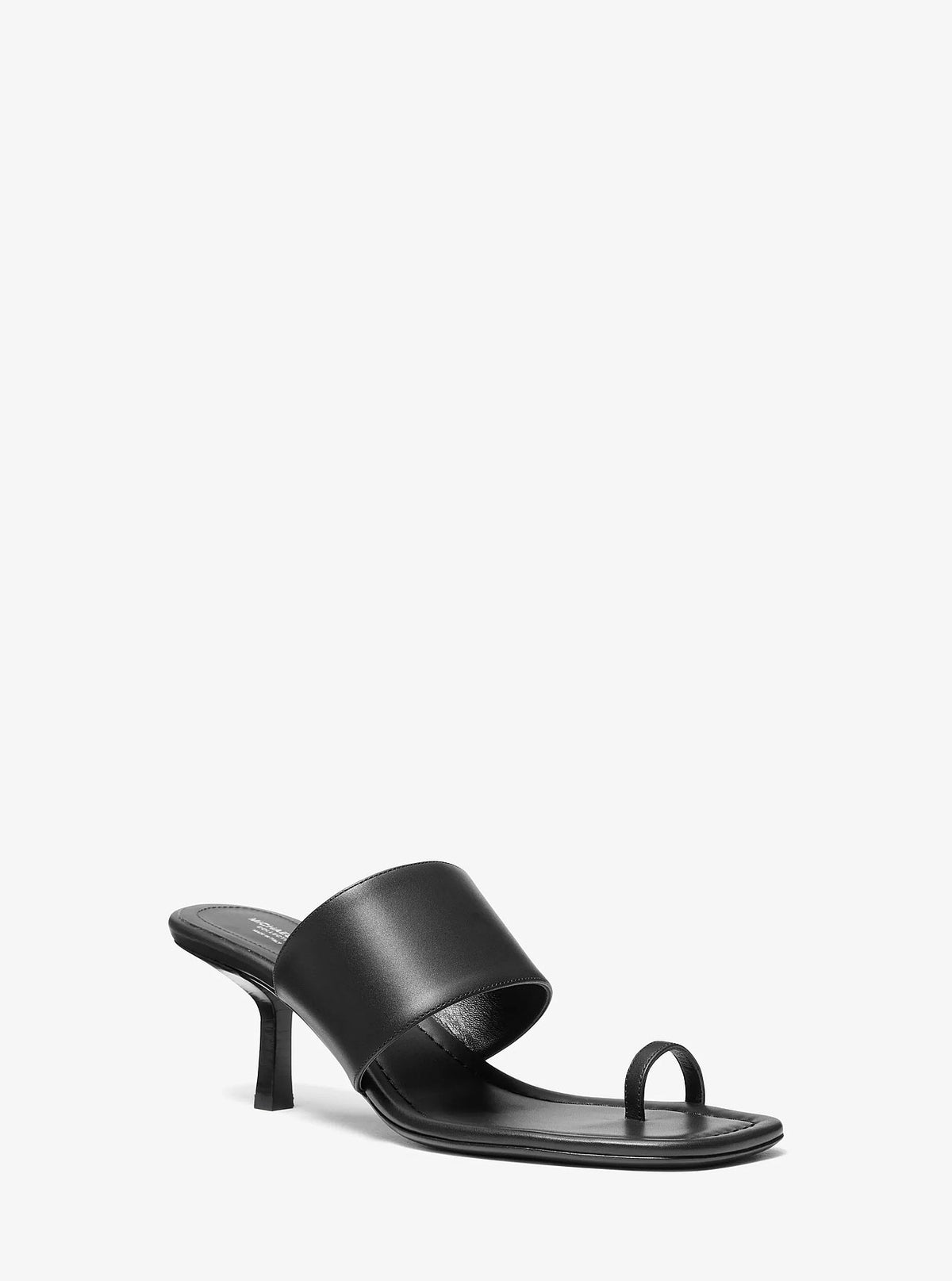 Michael Kors Dionne Leather Sandal - Black