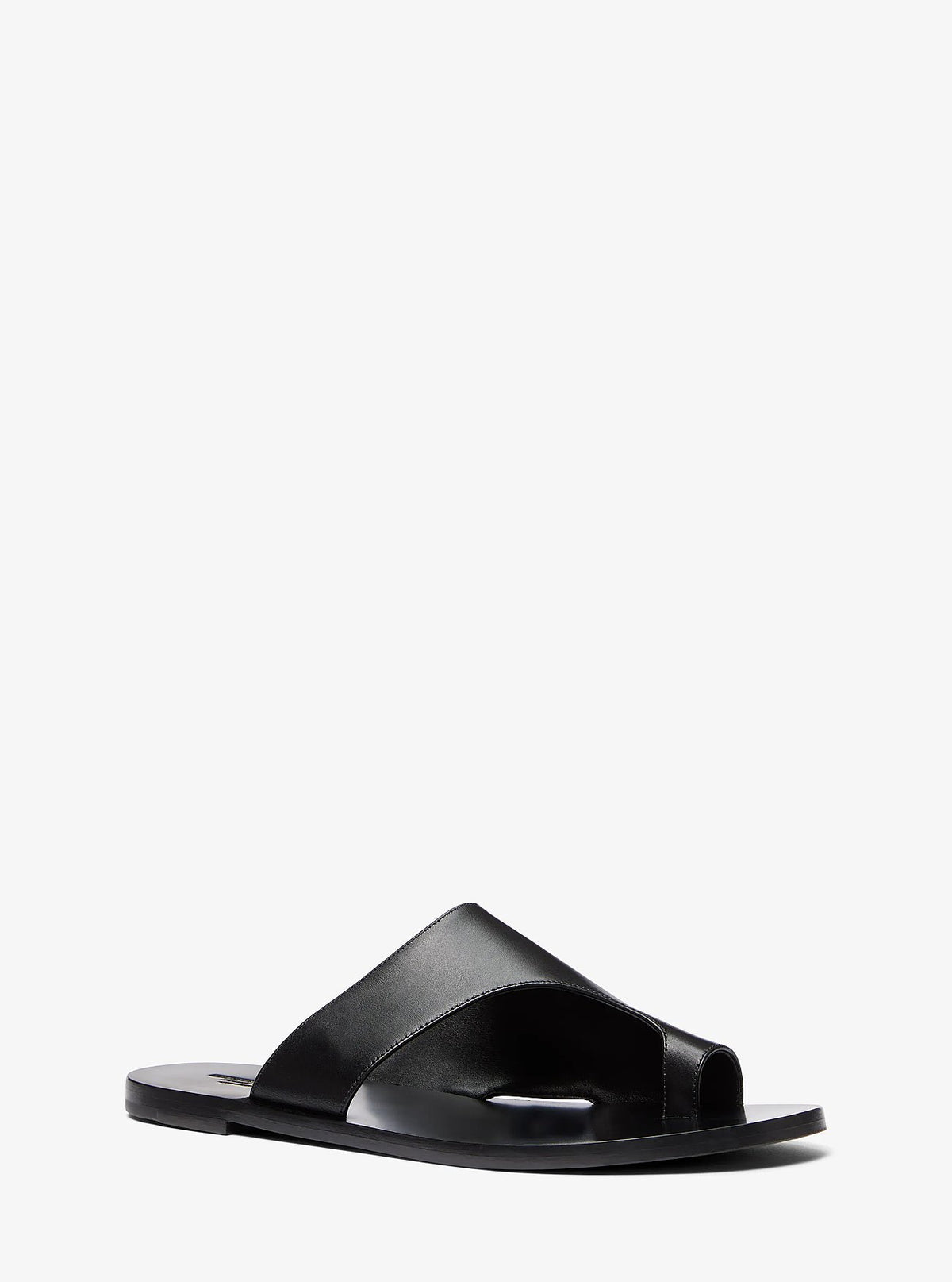 Michael Kors Nettuno Leather Thong Sandal - Black