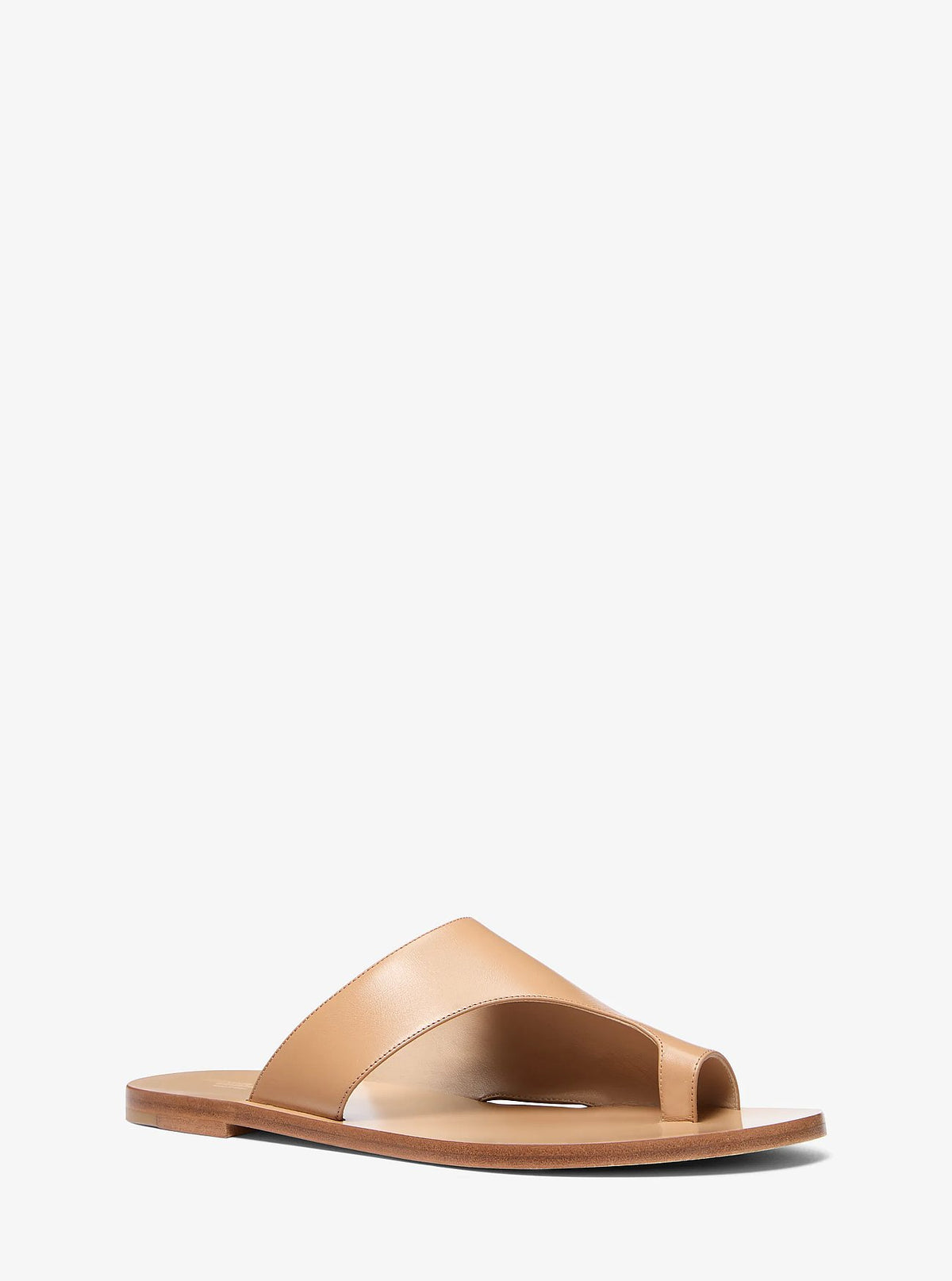 Michael Kors Nettuno Leather Thong Sandal - Peanut