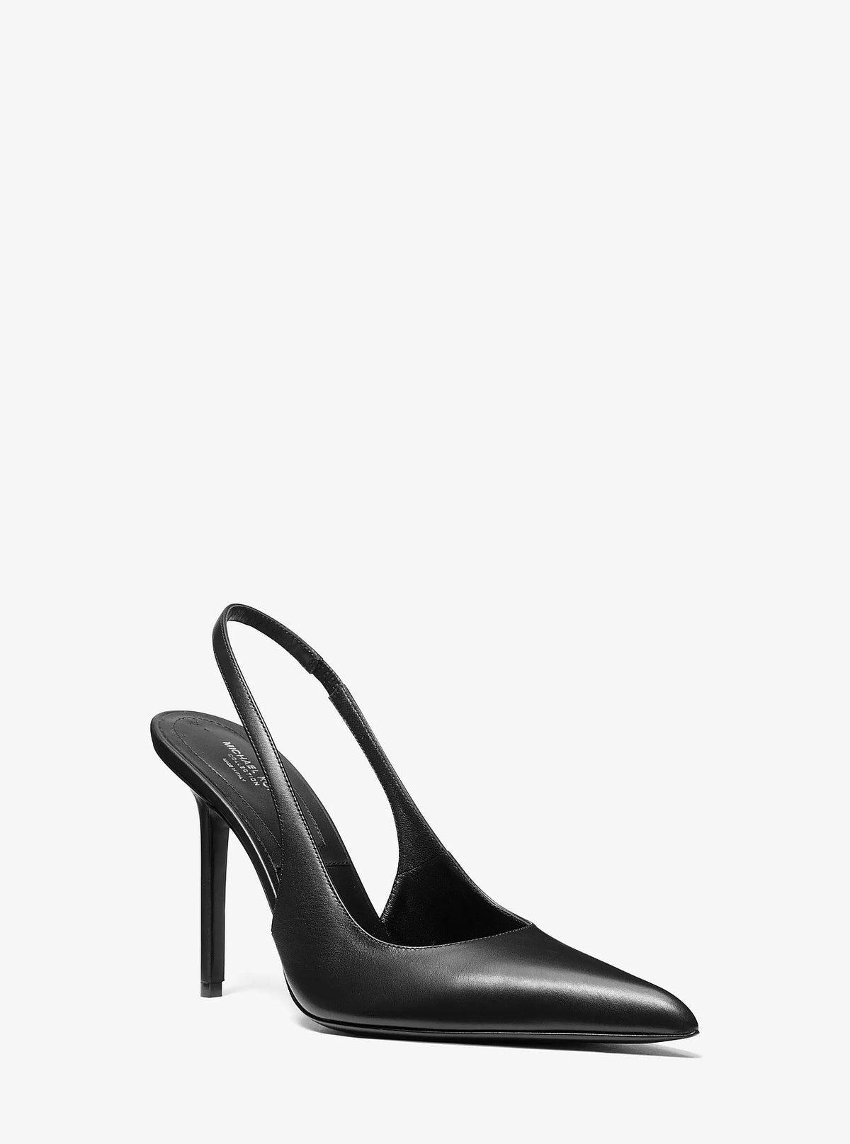 Michael Kors Reece Leather Slingback Pump - Black