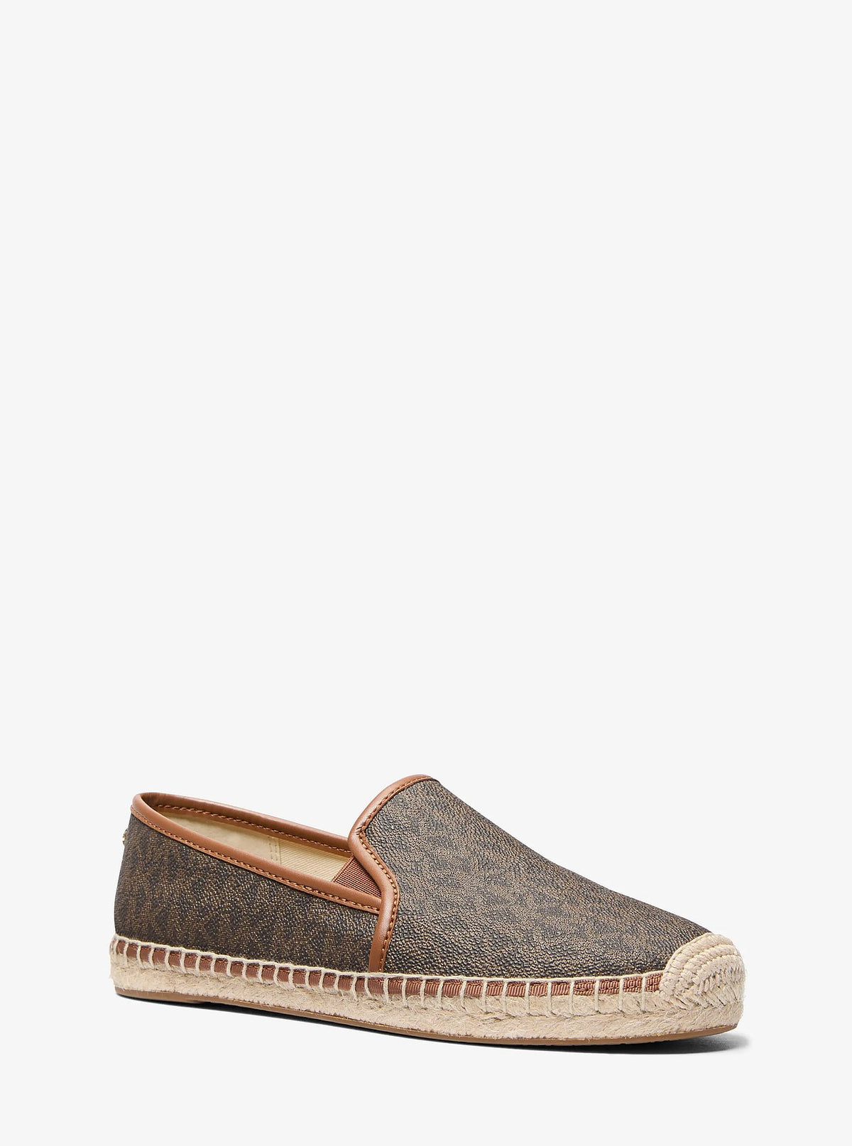 Michael Kors Hastings Signature Logo Slip-On Espadrille - Brown