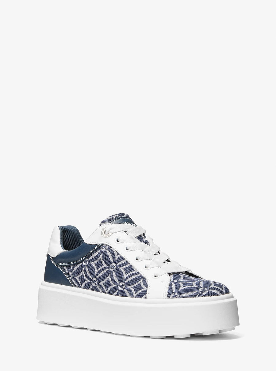 Michael Kors Romey Logo Jacquard Platform Sneaker