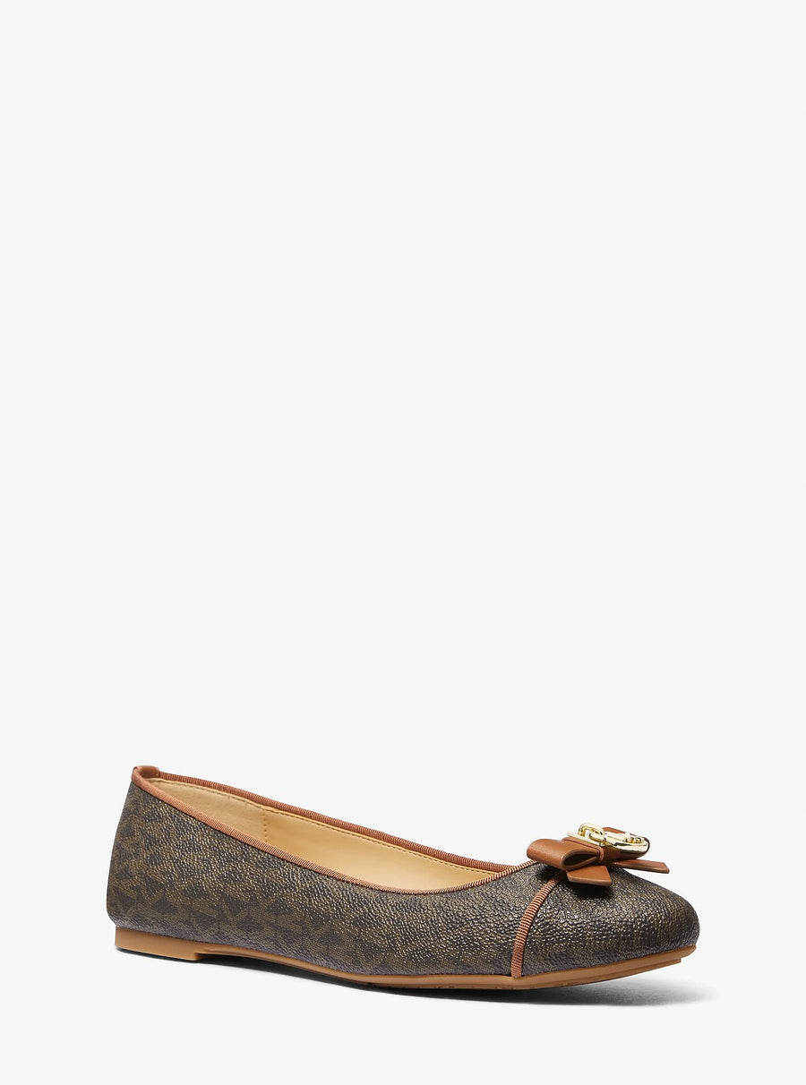Michael Kors Honey Signature Logo Ballet Flat