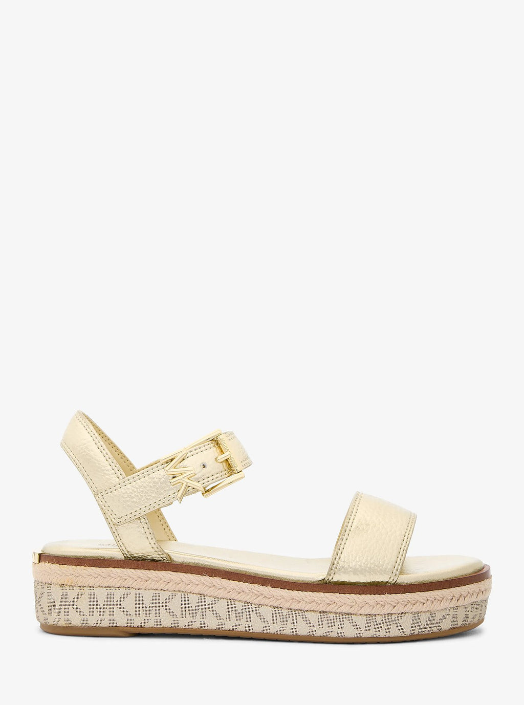 Michael Kors Richie Metallic Platform Espadrille Sandal - Pale Gold - 2