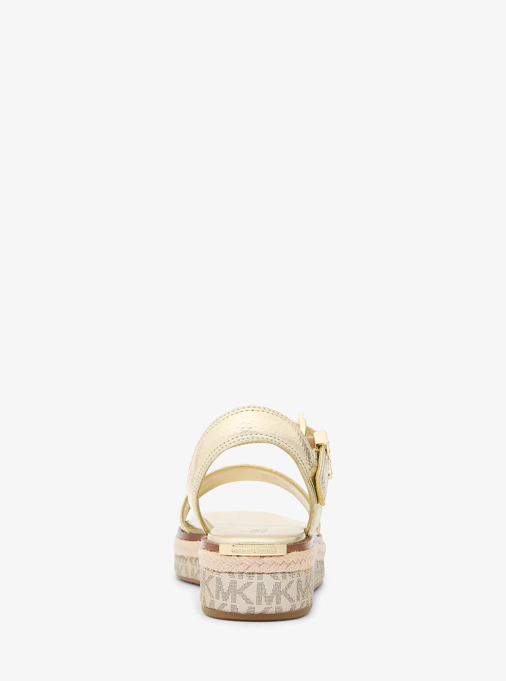 Michael Kors Richie Metallic Platform Espadrille Sandal - Pale Gold - 3