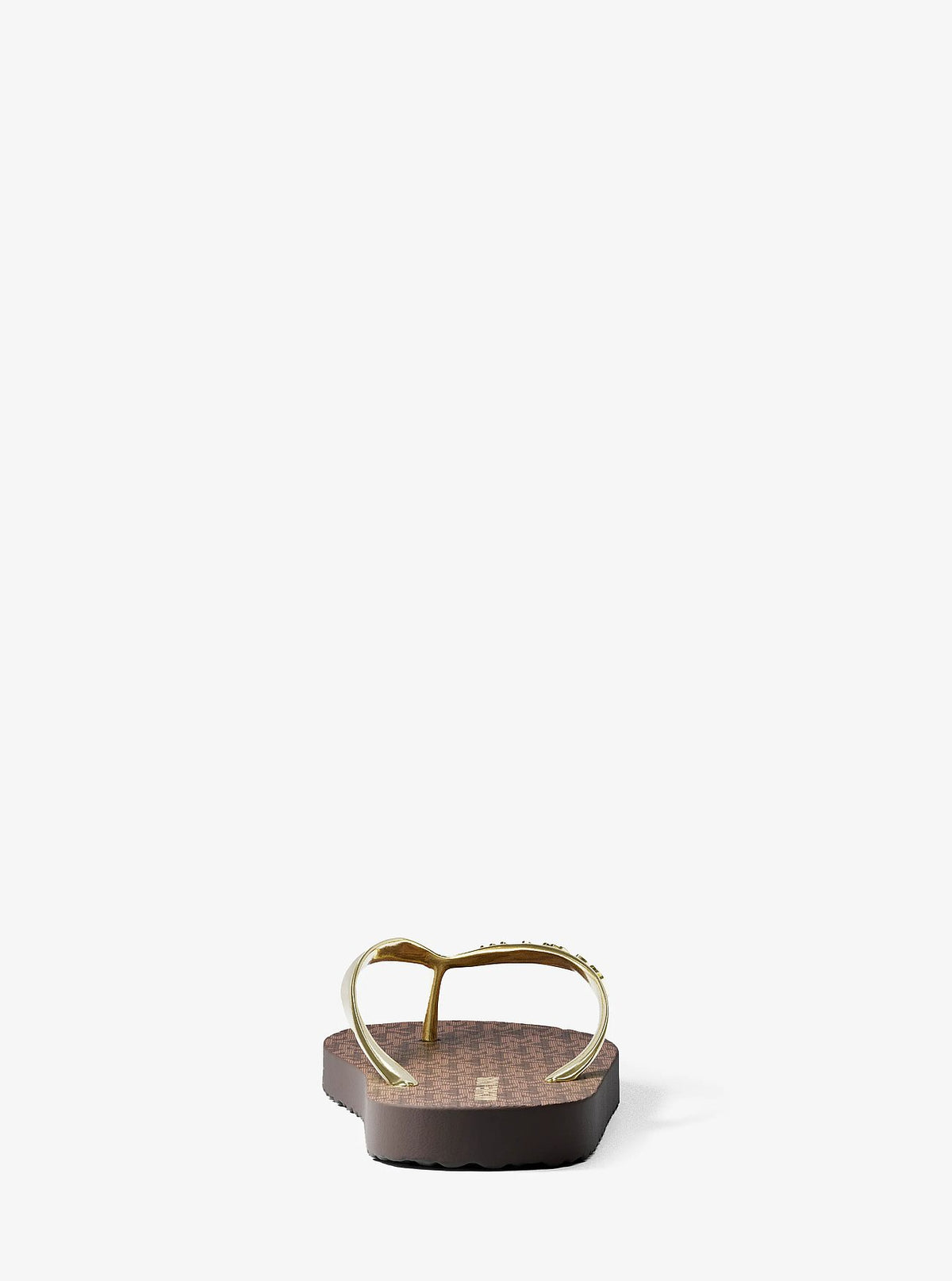 Michael Kors Signature Logo Flip Flops - Brown - 4
