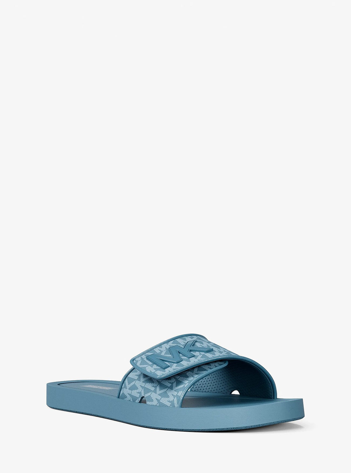 Michael Kors Palmer Signature Logo Slide Sandal - Denim