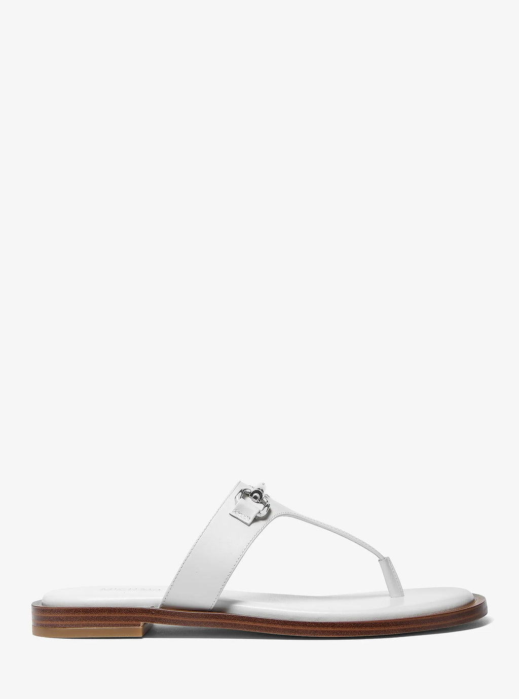 Michael Kors Carson Leather Sandal - Optic White - 2