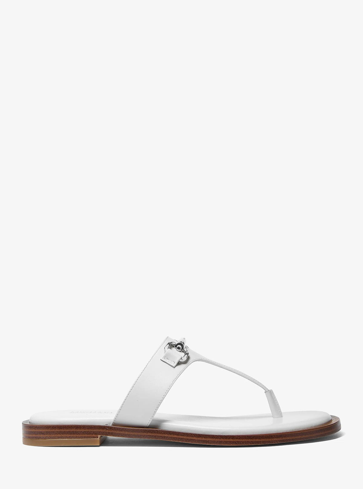 Michael Kors Carson Leather Sandal - Optic White - 2