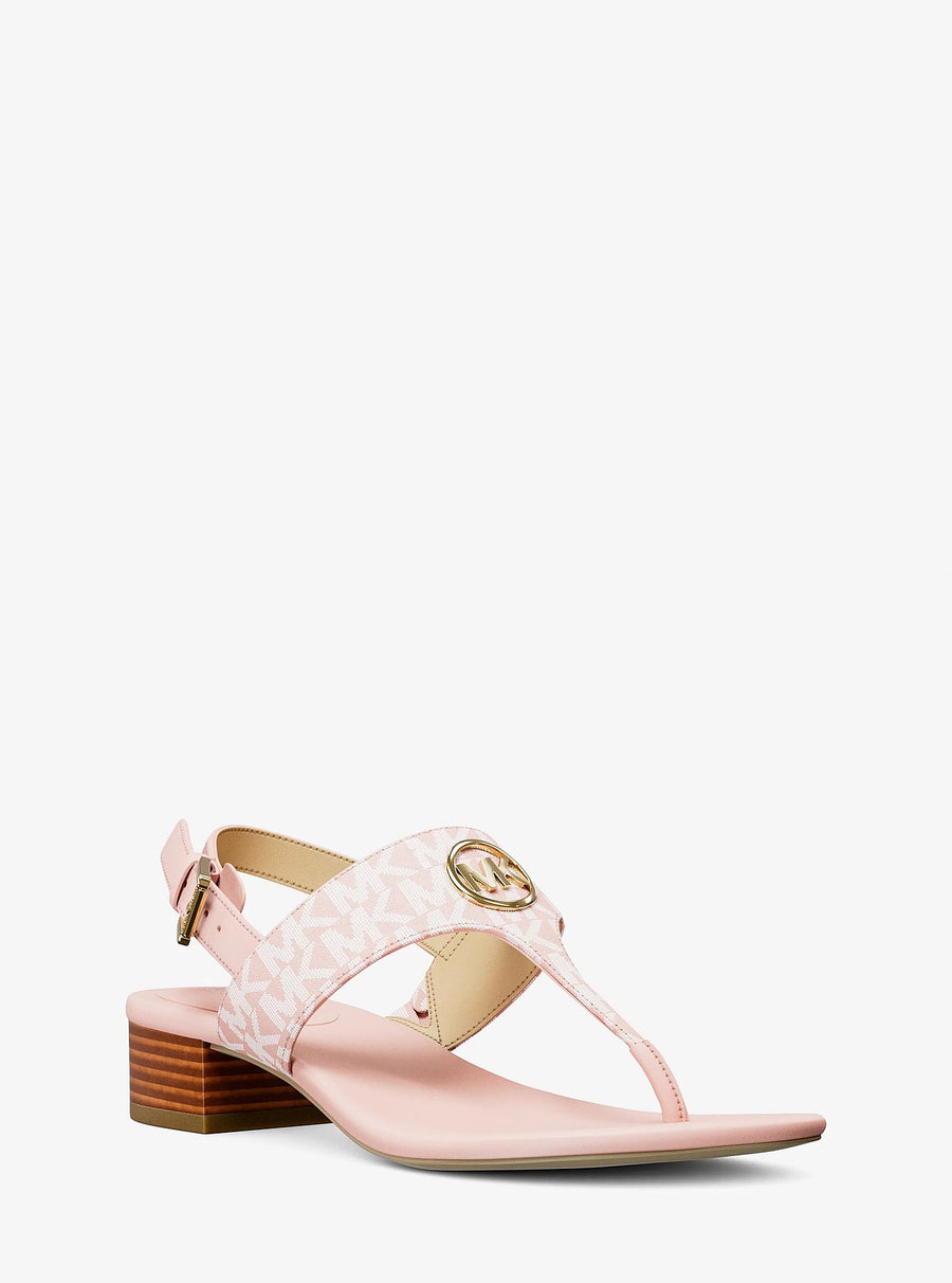 Michael Kors Hannah Signature Logo T-Strap Sandal