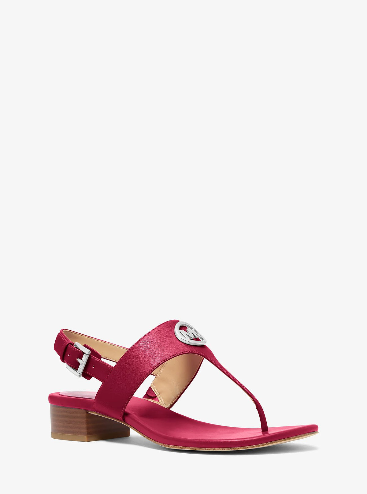 Michael Kors Hannah T-Strap Sandal - Dk Raspberry