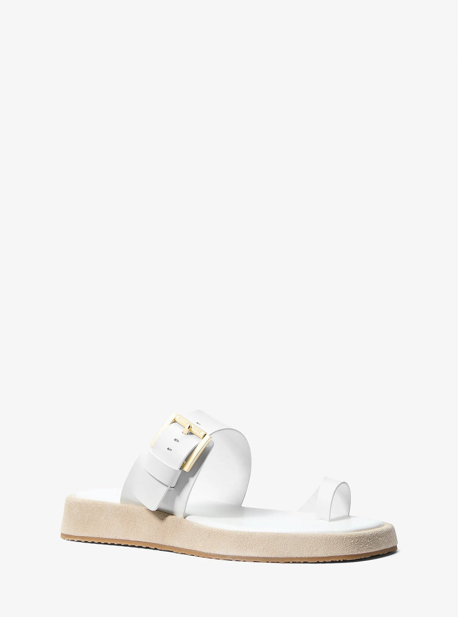 Michael Kors Selah Leather Slide Sandal