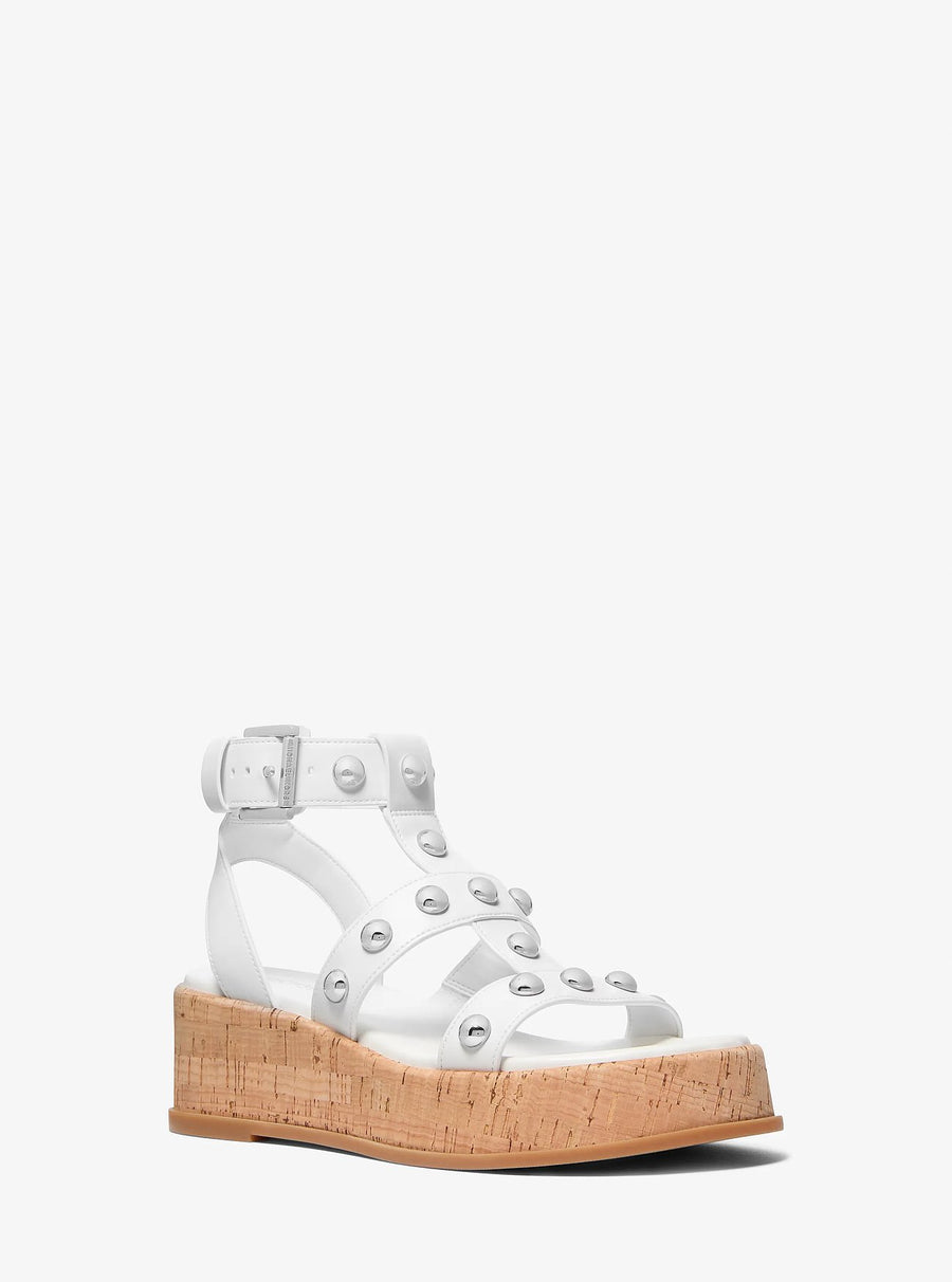 Michael Kors Selah Studded Platform Gladiator Sandal